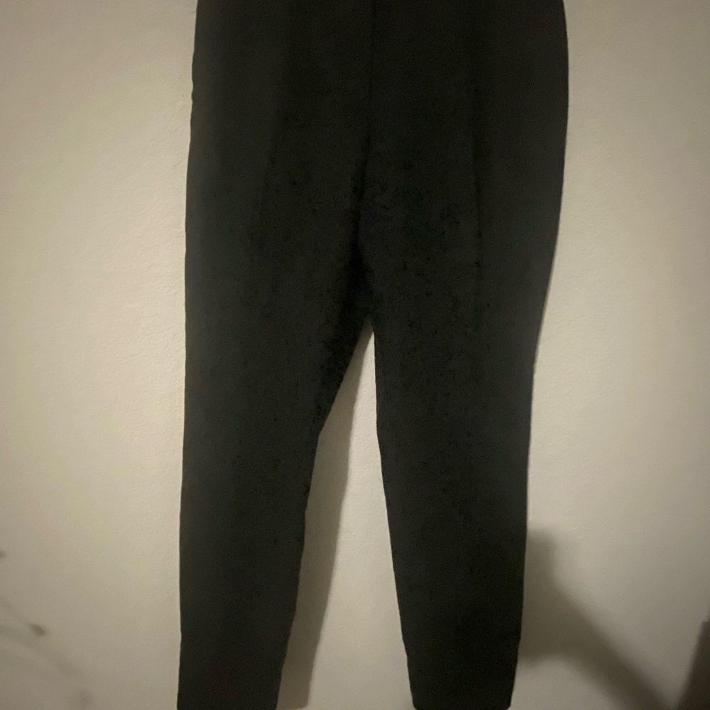 H&M Classic Black Tailored Women’s Regular Waist Flat Front Work Office Pants 10 - Picture 5 of 13